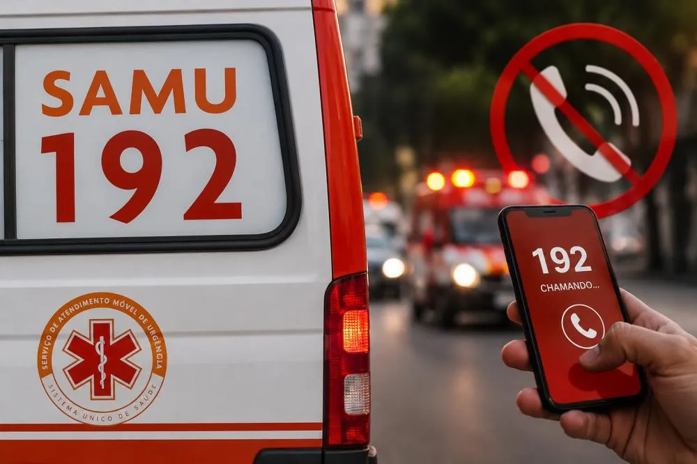 Telefone 192 do SAMU está temporariamente indisponível em São Sebastião; atendimentos emergenciais devem ser direcionados provisoriamente ao Corpo de Bombeiros pelo 193.